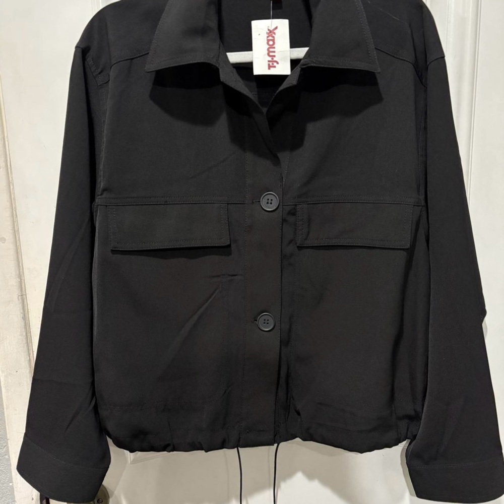 Black Utility Jacket for Women